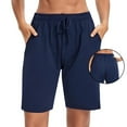 thumbnail image 2 of Erwazi Workout Shorts for Women High Waisted Drawstring Athletic Long Shorts Running Quick Dry Bermuda Fitness Running Gym Shorts with Pockets, 2 of 6