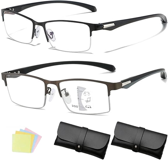 Charmoo Glasses, Reading Glasses, Fashion Titanium Ultra-Light Shockproof Impact-Resistant Reading Glasses for Women Men