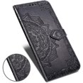 thumbnail image 2 of Samsung Galaxy S20 FE 5G Wallet Phone Case,Stylish Advanced Mandala Embossing PU Leather Flip Phone Case ID Card Slots, 2 of 5