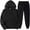 Black, variant on Patlollav 2Pcs Outfits Mens And Womens Sports Tracksuits Long Sleeve Hoodies Sweatshirt And Sweatpants Fall Winter Suit