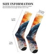 thumbnail image 2 of Picia Sunset Ocean Watercolor Dolphin Printed Sports Compression Socks - 15-20mmHg Graduated Compression, High-Performance Soft and Breathable Socks for Men and Women, 2 of 5