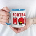 thumbnail image 5 of CafePress - Woodstock Football Mom Mugs - 11 oz Ceramic Mug - Novelty Coffee Tea Cup, 5 of 6