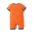 thumbnail image 2 of StylesILove Baby Toddler Boys Anime Cartoon Short Sleeve Cotton Romper Asian Inspired Jumpsuit Halloween Onesie Outfit (Goku Orange, 6 Months), 2 of 7