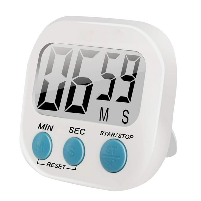 uhnmki Lot de 1 Petite Minuterie de Cuisine Numérique Marche/arrêt Minute Seconde Compte à Rebours Compte à Rebours