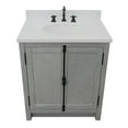 thumbnail image 6 of Bellaterra Home 31" Single vanity in Gray Ash finish top with White quartz and oval sink, 6 of 9
