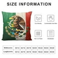 thumbnail image 5 of RUIYC Throw Pillow Covers  Mexican Flag  Throw Pillow Cover Pillowcases for Home Outdoor Living Room Sofa Office Hotel Cafes Decor, 5 of 5