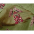thumbnail image 4 of oneOone Silk Tabby Fabric Leaves|Bird & Floral Block Printed Craft Fabric BTY 42 Inch Wide, 4 of 4