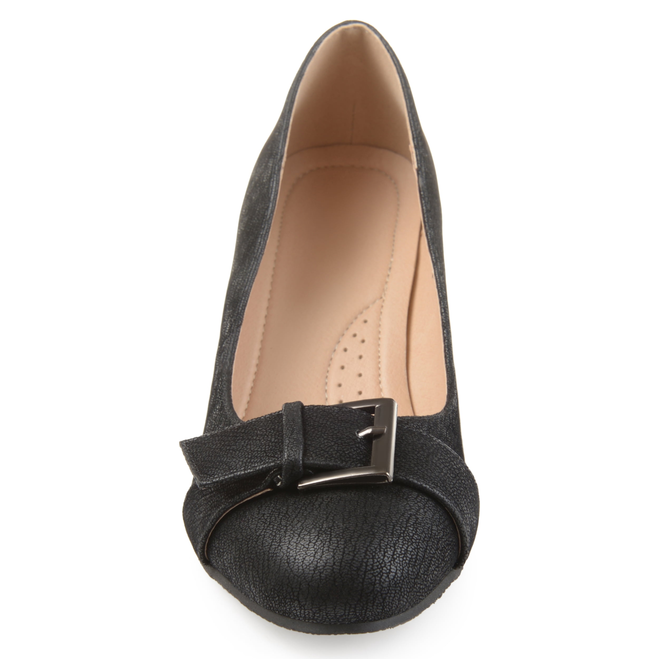 Journee Womens Graysn Comfort Insole Slip On Round Toe Wedge, Widths Available