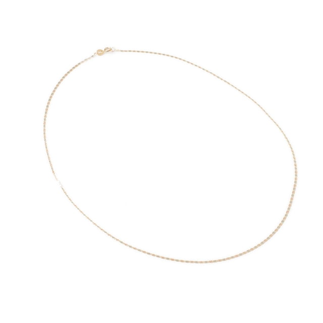 Cadena Valentina Shiny Star Ametrinaa de Oro Italiano Sólido 10k 50cm