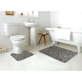 thumbnail image 4 of Honeii Alphabet Pattern Bathroom Anti-Skid Pad Bathroom Mat Vintage Seamless Pattern Not-Slip Toilet Rug Set, 4 of 6