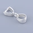 thumbnail image 3 of 5pcs 925 Sterling Silver Pinch Clip Clasp Bails Jewelry Making Pinch Bails for Jewelry Making Small, 3 of 9