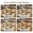 thumbnail image 7 of ODIKA 8'x10' Washable Area Rug Print Spotted Mosaic Tonal Patchwork Blocks Brindle Bold Cow Flowing Dynamic for King Size Bedroom Under Bed, Master Suite, Non-Shedding, Easy Care, 7 of 7