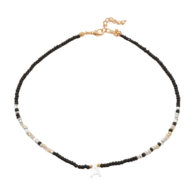 LYMAYTER Collier de Fausses Perles Collier pour Femmes - Style Bohème, Cœur de Fausses Perles, Réglable-Cyyltable
