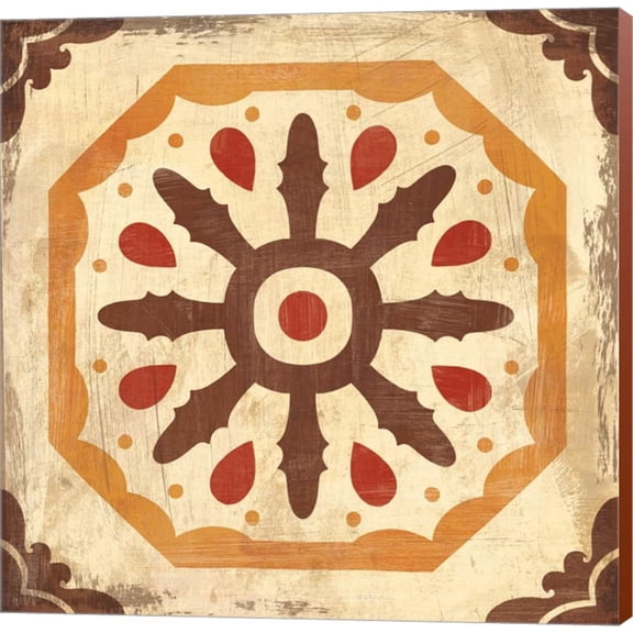 Great Art Now Moroccan Tiles Spice XI by Cleonique Hilsaca Canvas Wall Art