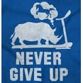 thumbnail image 2 of Never Give Up Rhino to Unicorn Gym Unisex Plus Size Zip Hoodie Brisco Brands 5X, 2 of 6