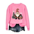 thumbnail image 6 of Makaor Sweatshirt for Women Long Sleeve Christmas Crew Neck Tops Santa Graphic Pullover Tees Fleece Cute Vacation Clothes, 6 of 6