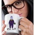 thumbnail image 2 of 3drose, Cute Funny Abominable Snowman in Polka Dot Pajamas, 15oz Mug, 2 of 6