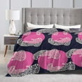 thumbnail image 4 of DouZhe Ultra-Soft Micro Fleece Lightweight Flannel Bed Blanket, Vintage Animal Print Leopard Print Cozy Warm Throw Blankets, 60"x50", 4 of 7
