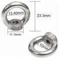 thumbnail image 2 of M5 Lifting Rings, Threaded Shoulder Eyes, Rivets & Lug Nuts for Secure Fastening Stainless Steel Eye Bolts & Nuts, 2 of 5