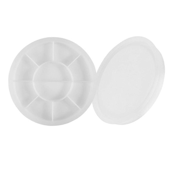 Silicone Tray Mold Round DIY Resin Round Tray Mold Flexible Silicone Molds for Jewelry Dish Box Tray