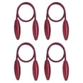 thumbnail image 1 of Unique Bargains Creative Curtain Tiebacks Clips Decorative Window Drape Twist Tie Backs, Burgundy 4 Pack, 1 of 6
