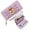 Purple, variant on GEEAD Removable Wrist Strap Wallet for Women RFID Blocking Wallet for Women Sign Cartoonish Akita Ideal Holiday Gift Durable Polyester Lining