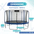 thumbnail image 2 of Plexalife 11 FT Round Trampoline Set with Premium Top-Ring Flex Frame Safety Enclosure System, 2 of 5