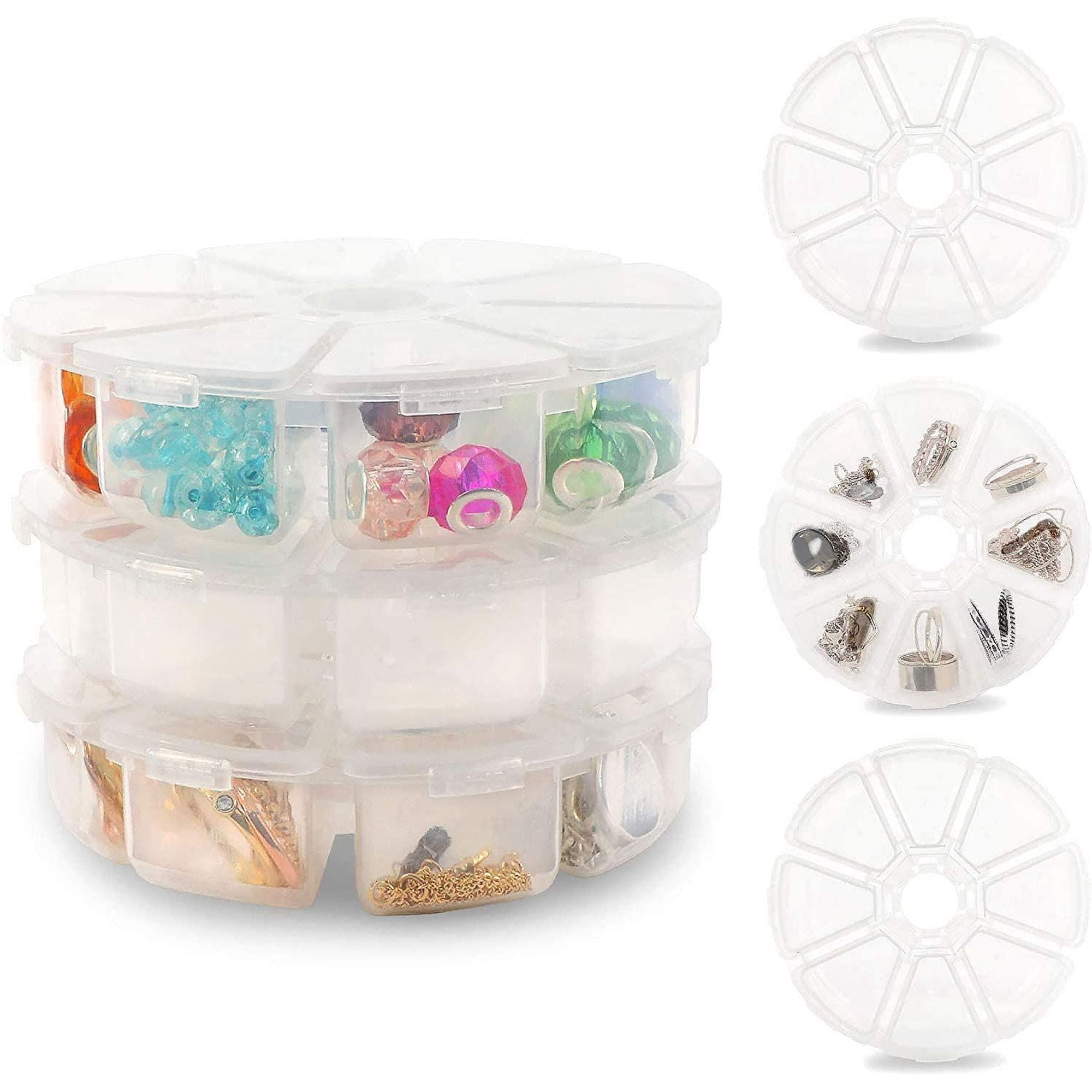1xPlastic Box Container Organizer 8 Compartments Bead Storage Case Craft Jewelry