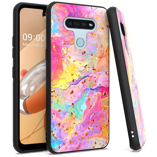 Lg K51 Chrome Flake Marble Rainbow