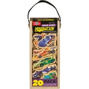 T.S. Shure Race Cars Wooden Magnets MagnaFun Set, 20 Pieces