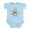 Sky Blue, variant on CafePress - Valentine Monster Infant Bodysuit - Baby Light Bodysuit, Size Newborn - 24 Months