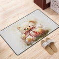 thumbnail image 3 of XMXY Area Rugs Doormat Outdoor Entrance, Teddy Bear Sitting Facecloth Non-slip Floor Mat Rug for Living Room Kitchen Sink Area Indoor,72"x48", 3 of 9
