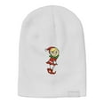 thumbnail image 2 of DALIX Christmas Shy Elf Adult Beanie Warm Winter Cap Embroidered Hat White, 2 of 4