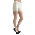 thumbnail image 2 of Vivian's Fashions Legging Shorts - Cotton, Misses Size (Ivory, 5X), 2 of 3