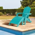 thumbnail image 1 of Patiojoy Outdoor Adirondack Chair W/Ergonomic Design&Ottoman Lounge Armchair HDPE chair for Yard&Patio Turquoise, 1 of 7