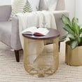 thumbnail image 3 of Finch Maxwell Metal Side Table Gold, 3 of 5
