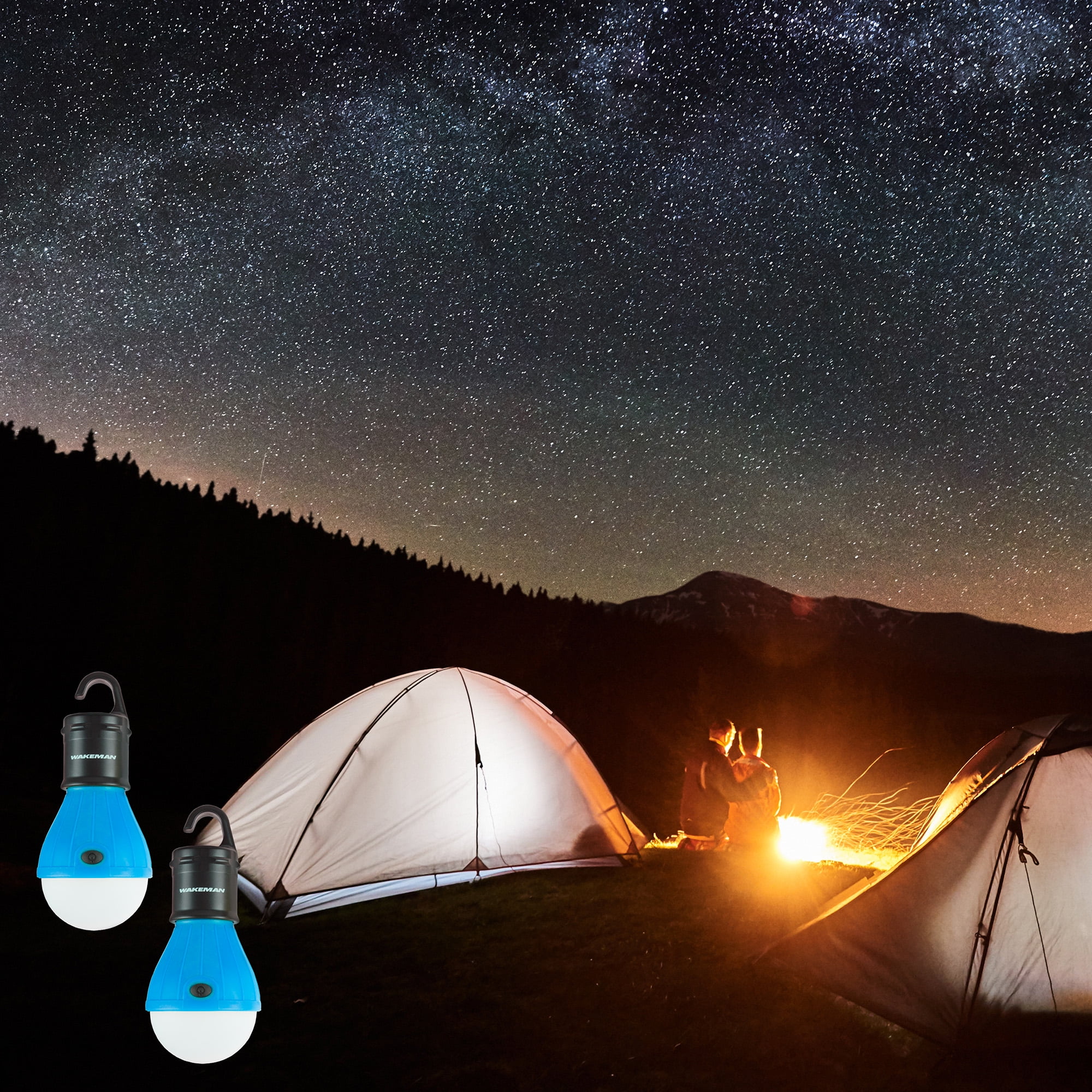 Camping Light Bulb Portable Camping Lantern Camp Tent Lights Lamp Camping Gear and Equipment with Lanyard for Indoor and Outdoor Hiking Backpacking