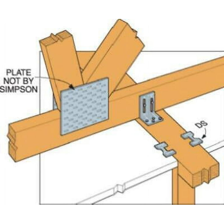 Simpson Strong-Tie Galvanized Silver Steel Double Truss Clip For 2-1/2 1 pk Simpson Strong-Tie Galvanized Silver Steel Double Truss Clip For 2-1/2 1 pk