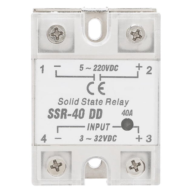 Relé De Estado Sólido Ssr-40 Dd 40A 5-220Vdc Para Procesos De Automatización Industrial Scienceny TO003844-00
