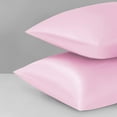 thumbnail image 5 of Satin Pillowcase for Hair and Skin. 2 Pack Pink Silk Pillowcase Queen Satin Pillowcases with Envelope Closure(Pink.20x40 inches), 5 of 5