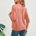 thumbnail image 5 of Lixiuxyad Womens Open Front Cardigan Women's Lightweight Cardigan Elegant Sun Knit Sweater Soft Loose Fit Casual Cover Up Outerwear Comfortable Stretchy Sleeve,Orange, 5 of 5