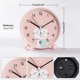 thumbnail image 1 of Educational Kids Alarm Clock - Day/Night, Children's Alarm Clock Non-Ticking Analog Alarm Clock Travel Alarm Clock(Pink Cat), 1 of 4