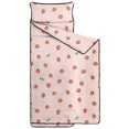 thumbnail image 2 of Strawberry and Dot Pink Pattern Teens Toddler Nap Mat with Pillow, Sleeping Mat Bag for Preschool Daycare 59"x22", 2 of 6
