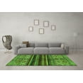 thumbnail image 3 of Ahgly Company Indoor Square Abstract Green Modern Area Rugs, 6' Square, 3 of 4