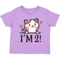 thumbnail image 3 of Inktastic 2nd Birthday Kitty 2 Year Old Girl Girls Toddler T-Shirt, 3 of 5