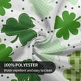 thumbnail image 5 of St Patricks Day Round Tablecloth 60 Inch Checkered Buffalo Plaid Tablecloth Washable Polyester Shamrock Print Table Cloth Table Cover for Home Kitchen Dining Table Outdoor Party Patio, 5 of 6