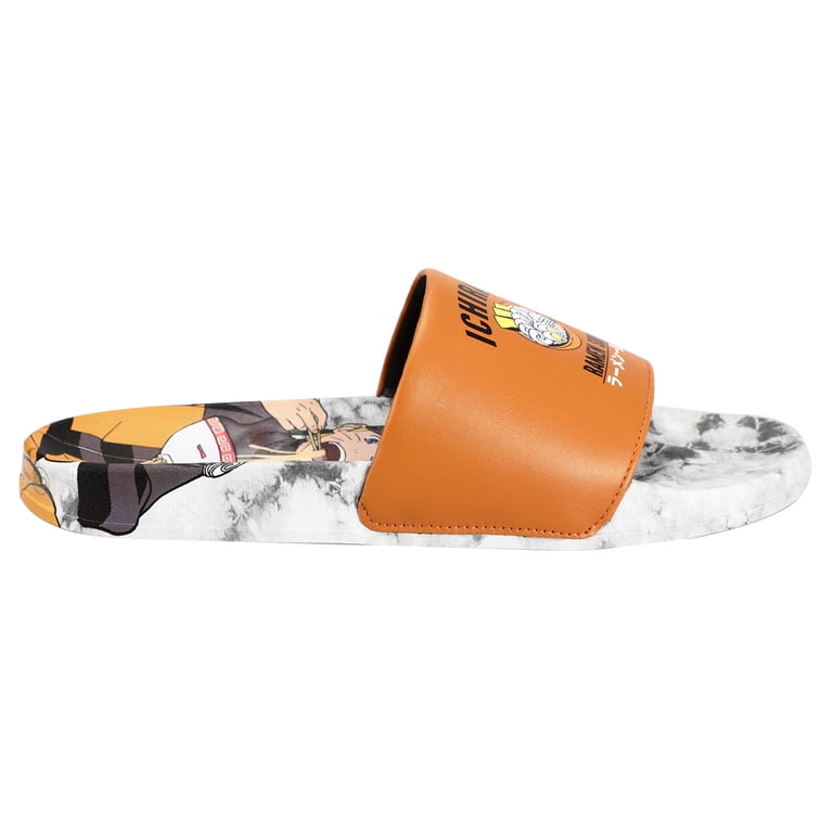 Black and orange Naruto Shippuden Ichiyaki Ramen Shop slippers Amazon.com | Bioworld Naruto Shippuden Anime Men main image 2