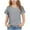 Gray, variant on Lmnyox Short Sleeve T Shirt for Kids Crew Neck Solid Color Basic Tee 2025 Casual Cute Summer Tops Clothes