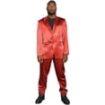 thumbnail image 2 of Roxbury Suit 90's Guys Jacket Pants and Belt Set Halloween Costume Cosplay Red, 2 of 7