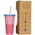 thumbnail image 3 of Reusable Cups with Lids and Straws, 24 oz 8 Pack Tumblers Mugs Glasses for Adults to Drink Cold Water Iced Coffee Smoothie Juice, Portable Cups with Straws for Travel Parties, 3 of 7